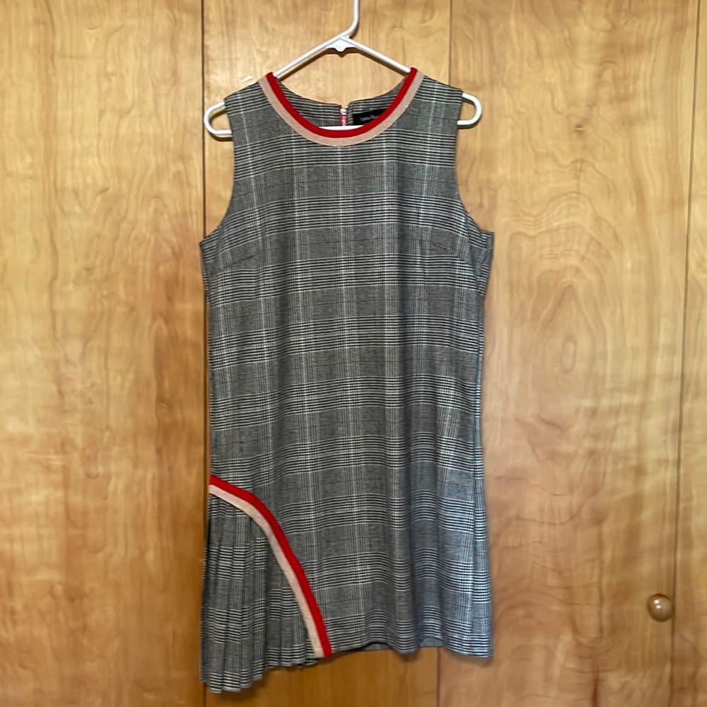 Stylish Gray and Red Women's Dress
